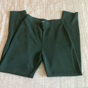 Italian merino wool green trousers, EUC. Y2K vintage
